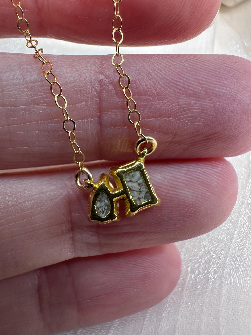 Emerald & Pear Cut Cremation Necklace for Ashes – Birthstone Memorial Jewelry