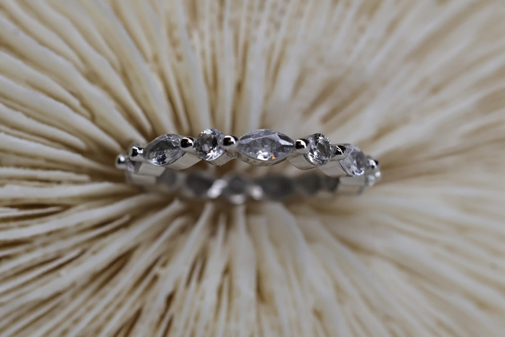 Cremation Eternity CZ Diamond Band for Ashes