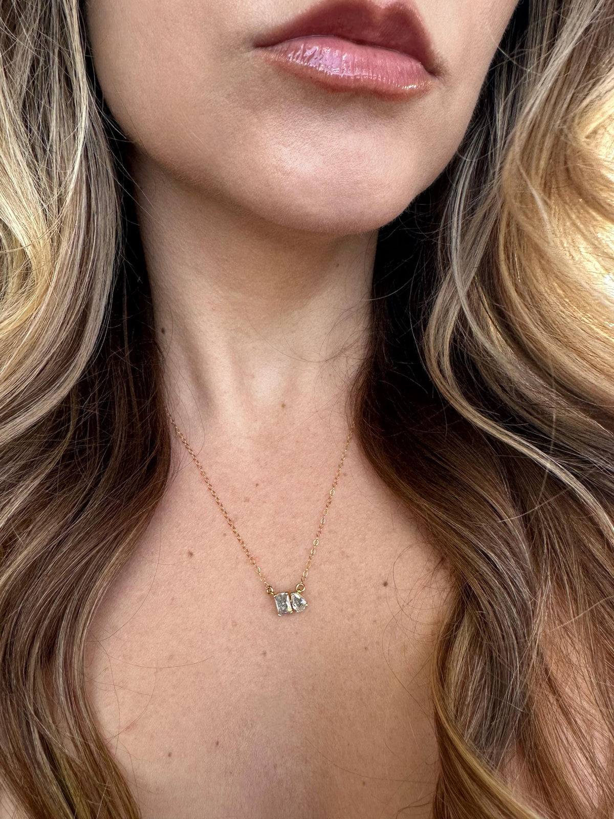 Emerald & Pear Cut Cremation Necklace for Ashes – Birthstone Memorial Jewelry