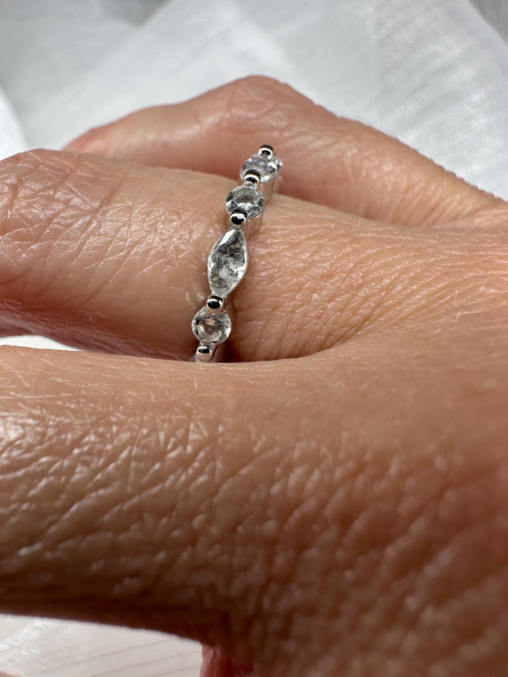 Cremation Eternity CZ Diamond Band for Ashes