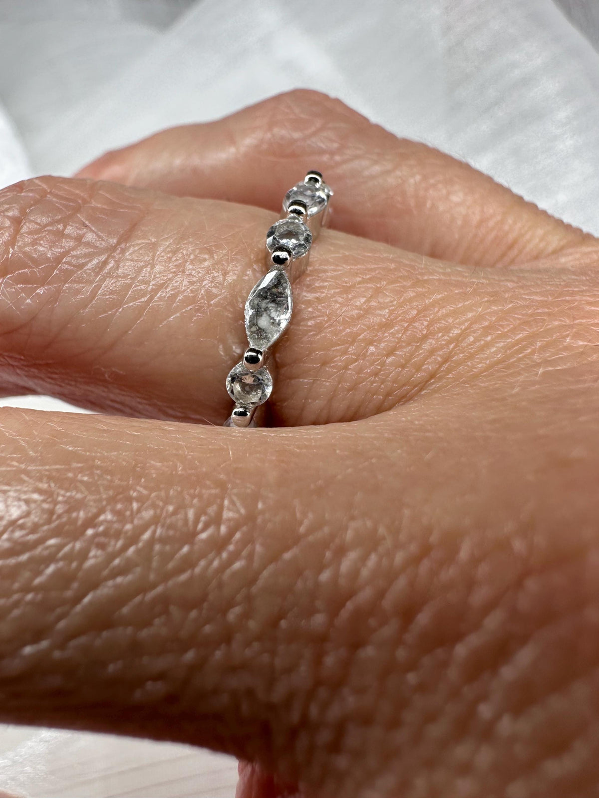 Cremation Eternity CZ Diamond Band for Ashes