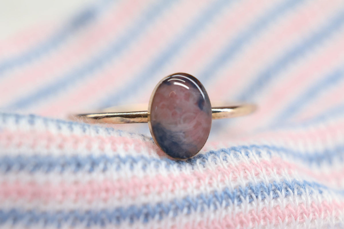 Fabric Keepsake Ring, Baby Blanket or Hat Ring