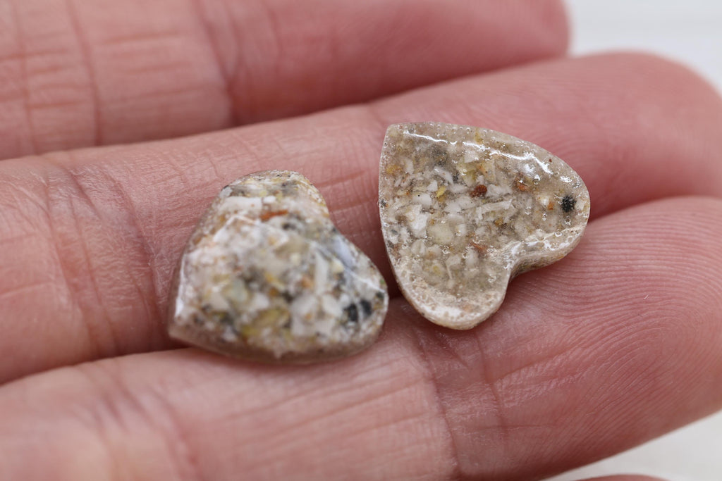 Holding Hearts Keepsake Stones, Ashes Loose Stones, Worry Stones