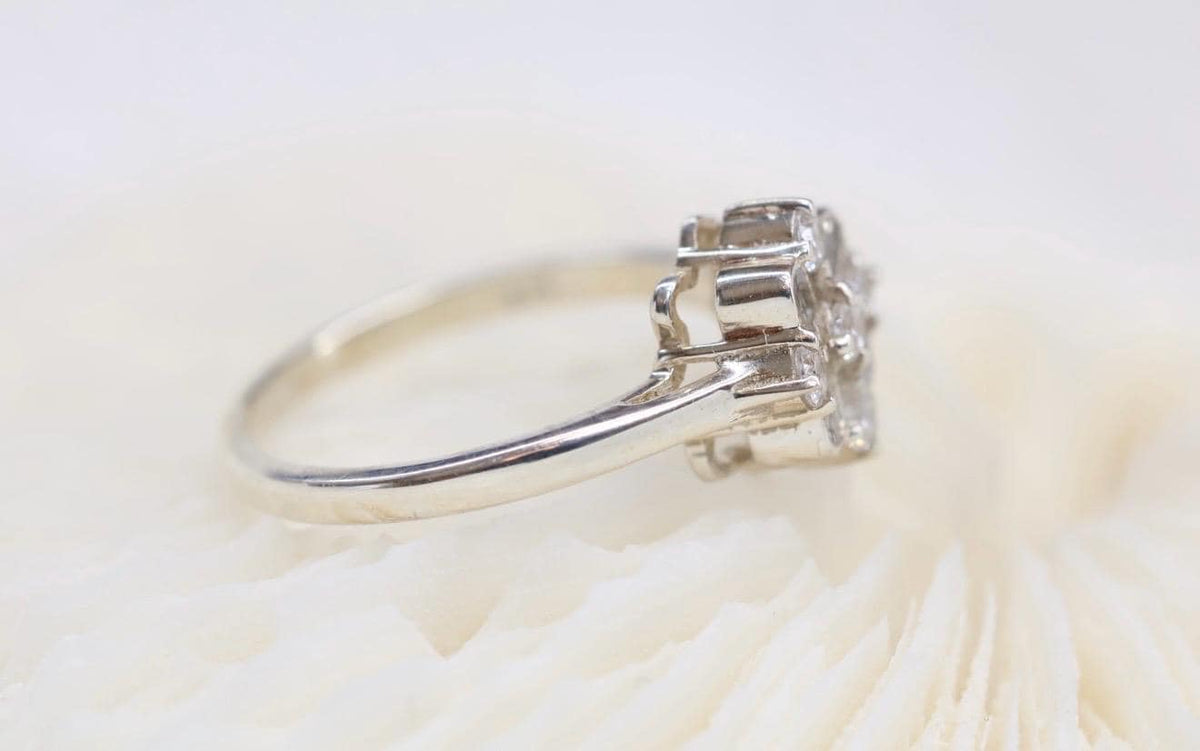 Cremation Petals Keepsake Ring, Vintage Inspired Memorial Jewelry