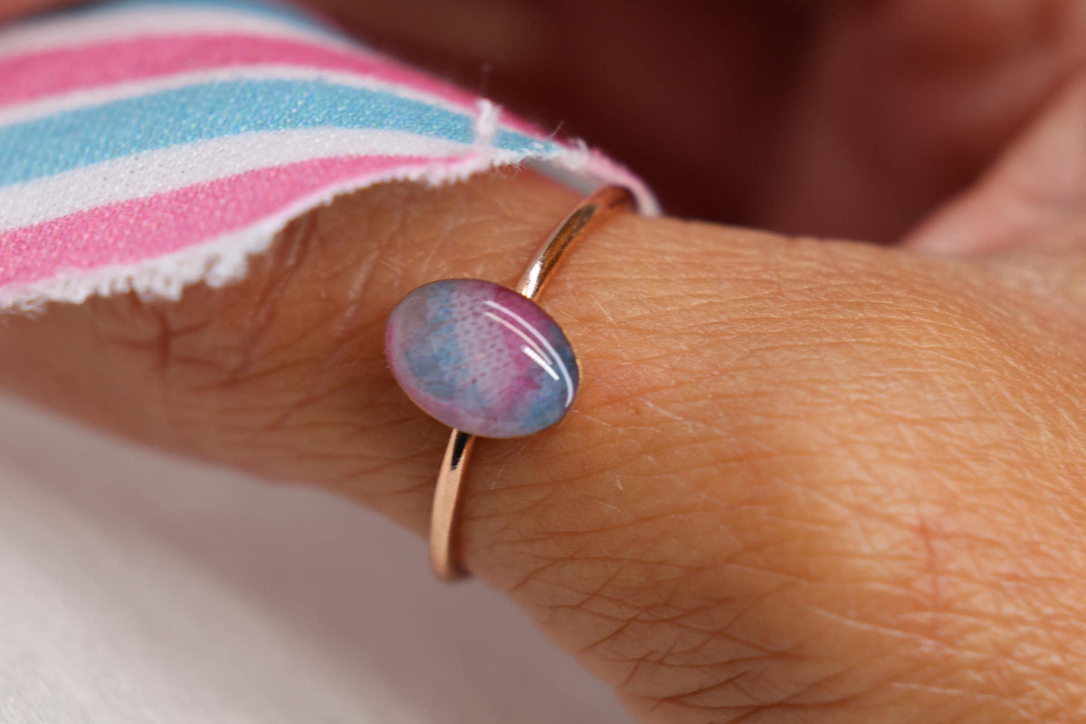 Fabric Keepsake Ring, Baby Blanket or Hat Ring