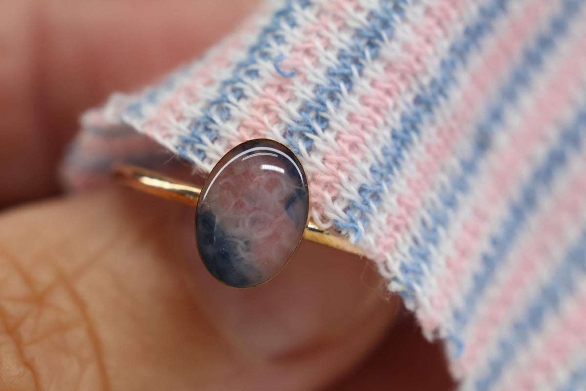 Fabric Keepsake Ring, Baby Blanket or Hat Ring