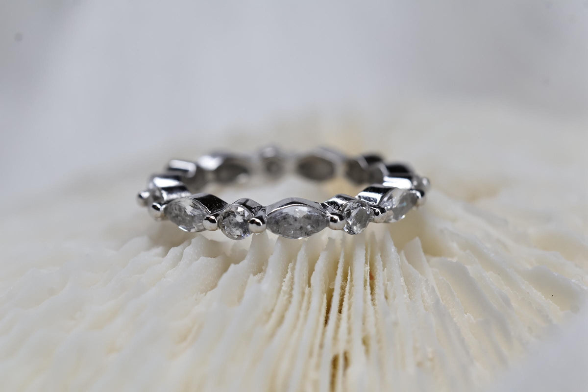 Cremation Eternity CZ Diamond Band for Ashes