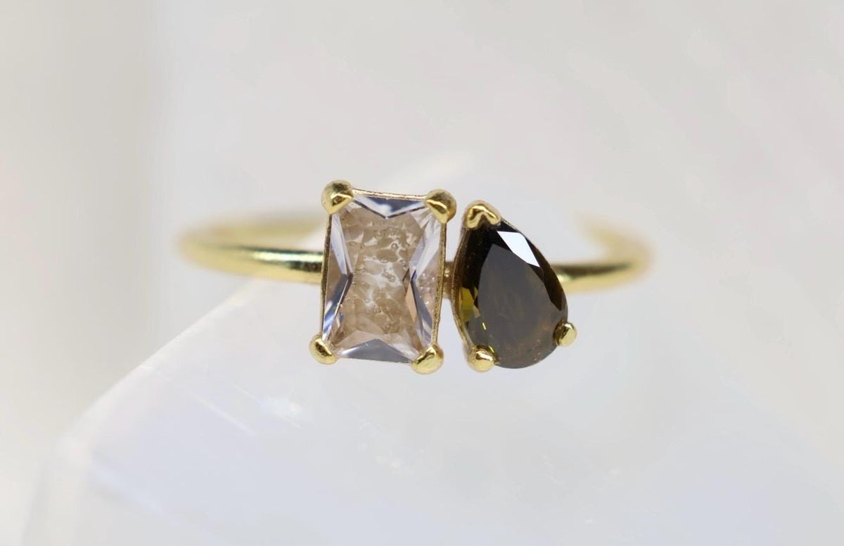 Toi et Moi Cremation Ashes and Fur/Hair Keepsake Ring