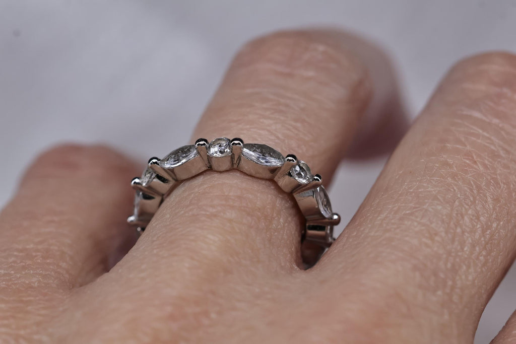 Cremation Eternity CZ Diamond Band for Ashes