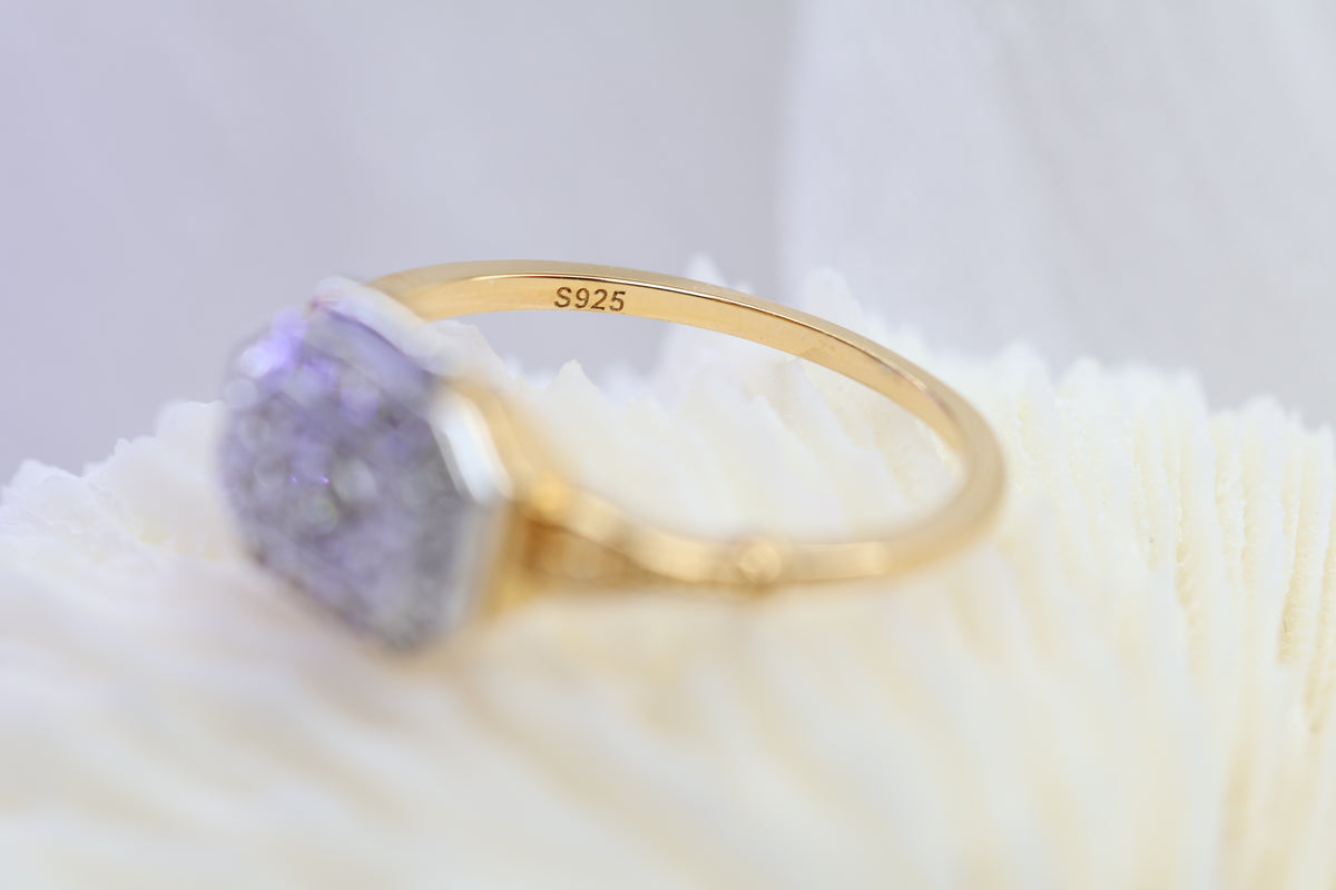 Locket Cremation Ring, Ashes Keepsake Ring