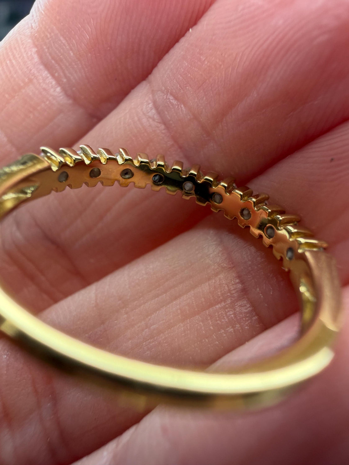 Cremation Ashes Tennis Ring, Half Eternity Band