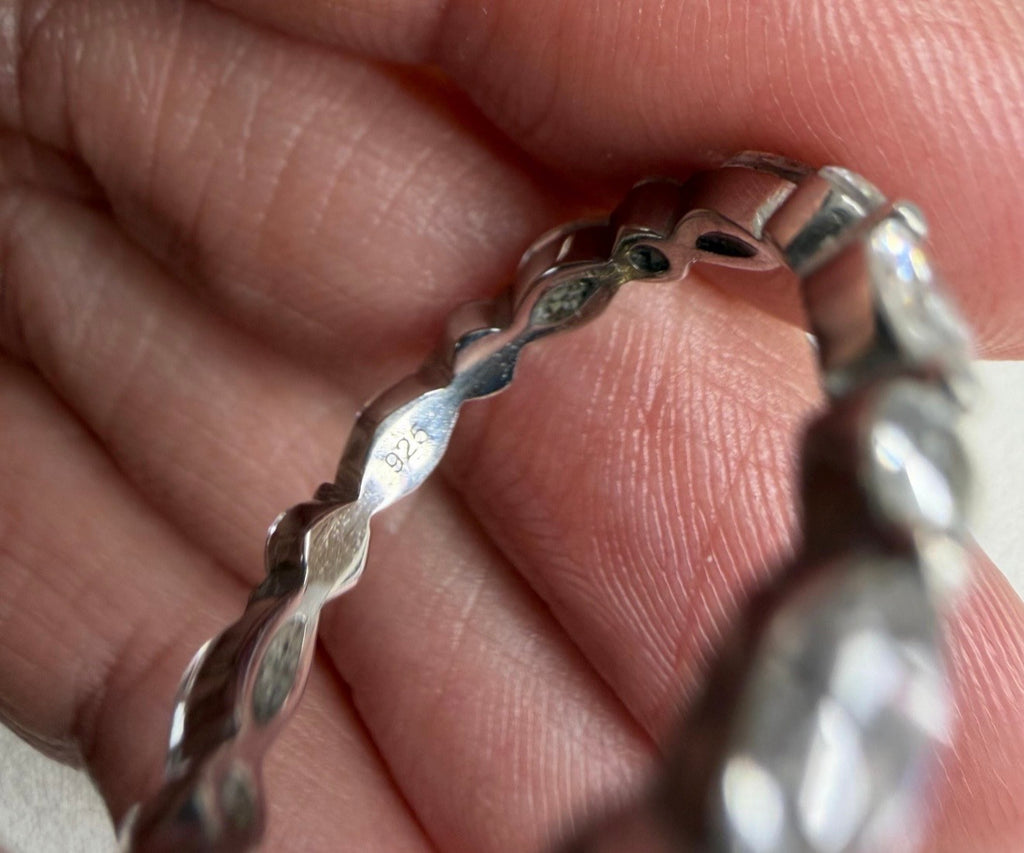 Cremation Eternity CZ Diamond Band for Ashes