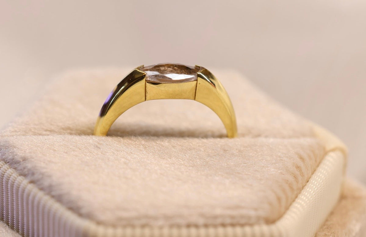 East-West Marquise Cremation Ashes Ring