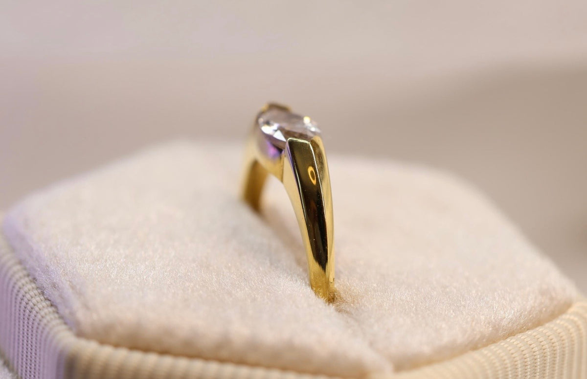 East-West Marquise Cremation Ashes Ring