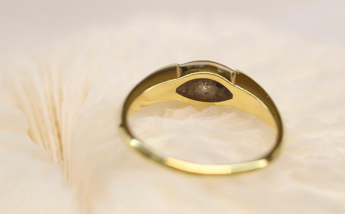 East-West Marquise Cremation Ashes Ring