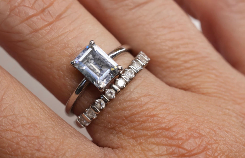 The Portrait 2 Carat Emerald Cut Cremation Ring