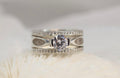 Wide Band CZ Pavé Cremation Ashes Ring