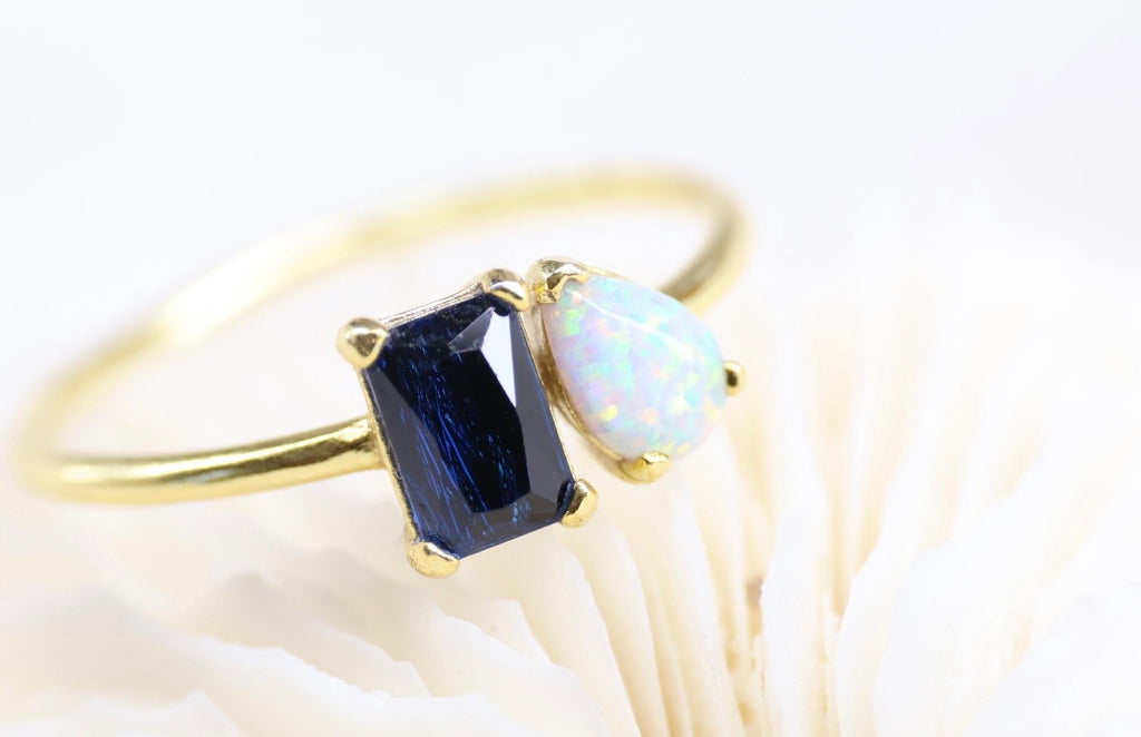 Toi et Moi Cremation Ashes and Fur/Hair Keepsake Ring
