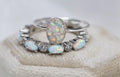 Cremation Ashes Ring, Forever Opal Urn Ring