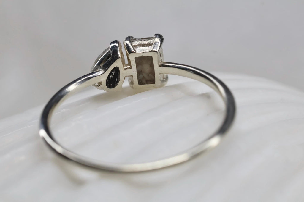 Toi et Moi Cremation Ashes and Fur/Hair Keepsake Ring