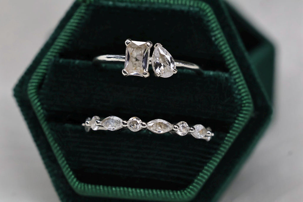 Cremation Eternity CZ Diamond Band for Ashes