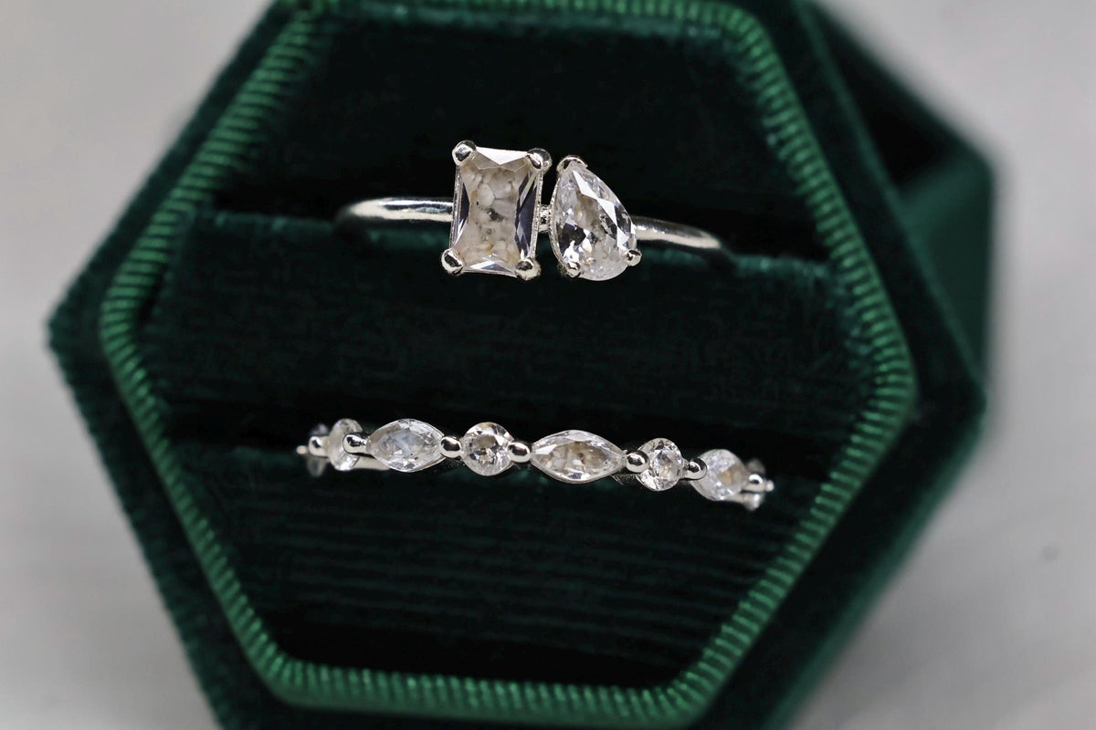Cremation Eternity CZ Diamond Band for Ashes