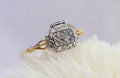 Locket Cremation Ring, Ashes Keepsake Ring