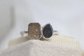 Toi et Moi Memorial Ring, Double Stone Ashes Ring