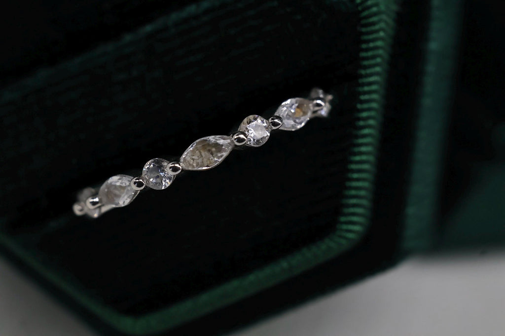 Cremation Eternity CZ Diamond Band for Ashes